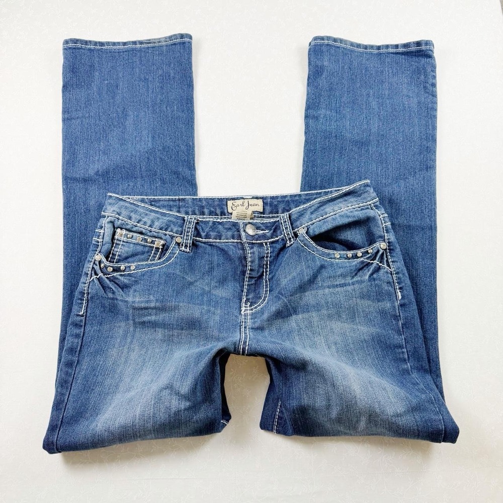 Earl Jean Y2K Bling Low Rise Bootcut Jeans- Size 10